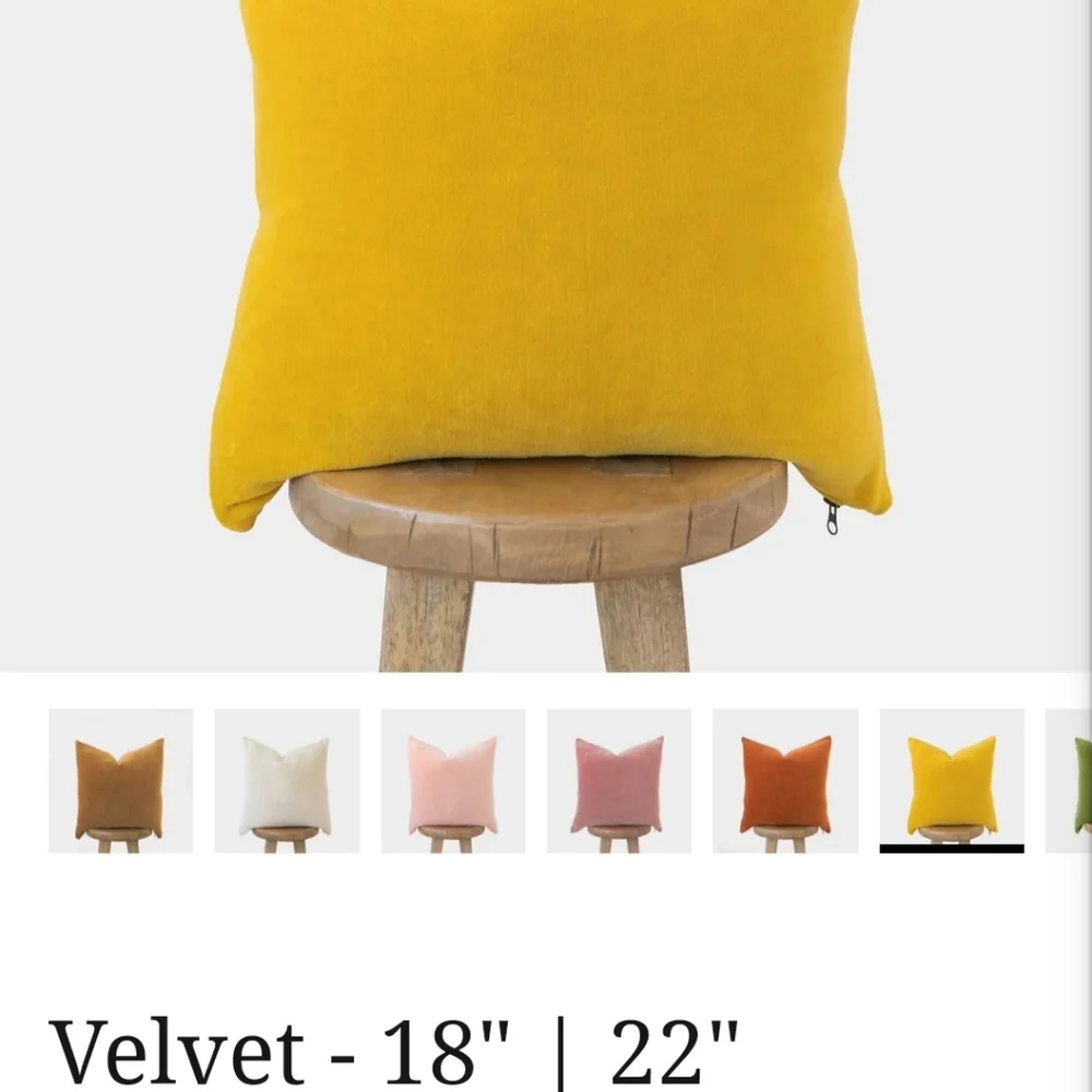 2 Woven Nook velvet / Fall pillow cover camel brown  yellow